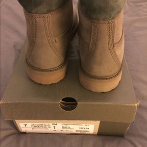 Grey Timberland Men Boots